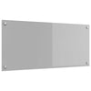 Vidaxxl salpicadero de cocina gris claro 90 x 40 cm vidrio templado