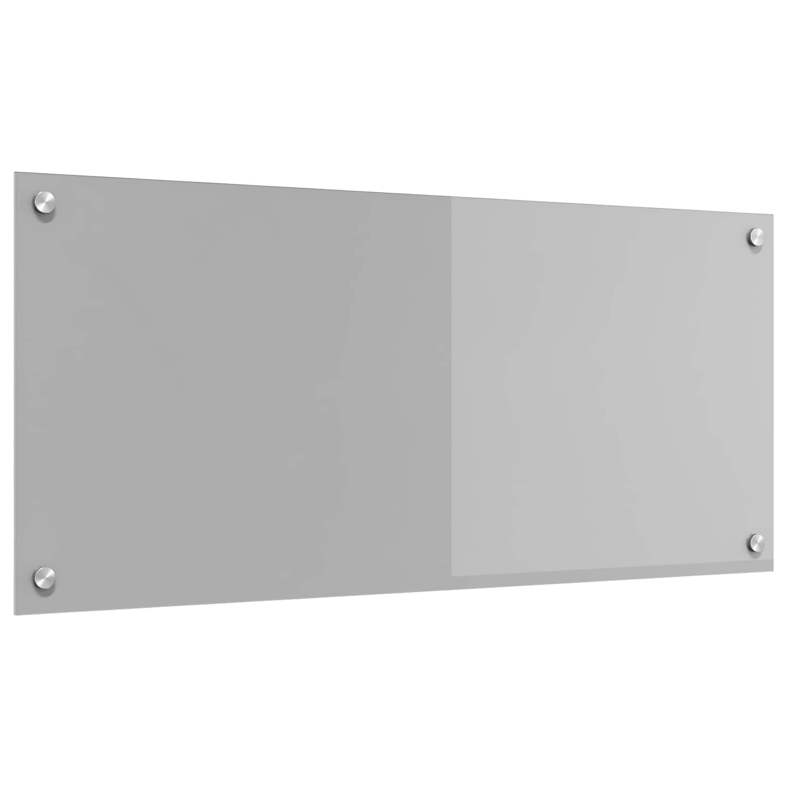 Vidaxxl salpicadero de cocina gris claro 90 x 40 cm vidrio templado