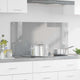 Vidaxxl salpicadero de cocina gris claro 100 x 50 cm vidrio templado