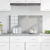 Vidaxxl salpicadero de cocina gris claro 100 x 50 cm vidrio templado