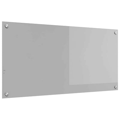 Vidaxxl salpicadero de cocina gris claro 100 x 50 cm vidrio templado