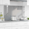 Vidaxxl salpicadero de cocina gris claro 100 x 60 cm vidrio templado