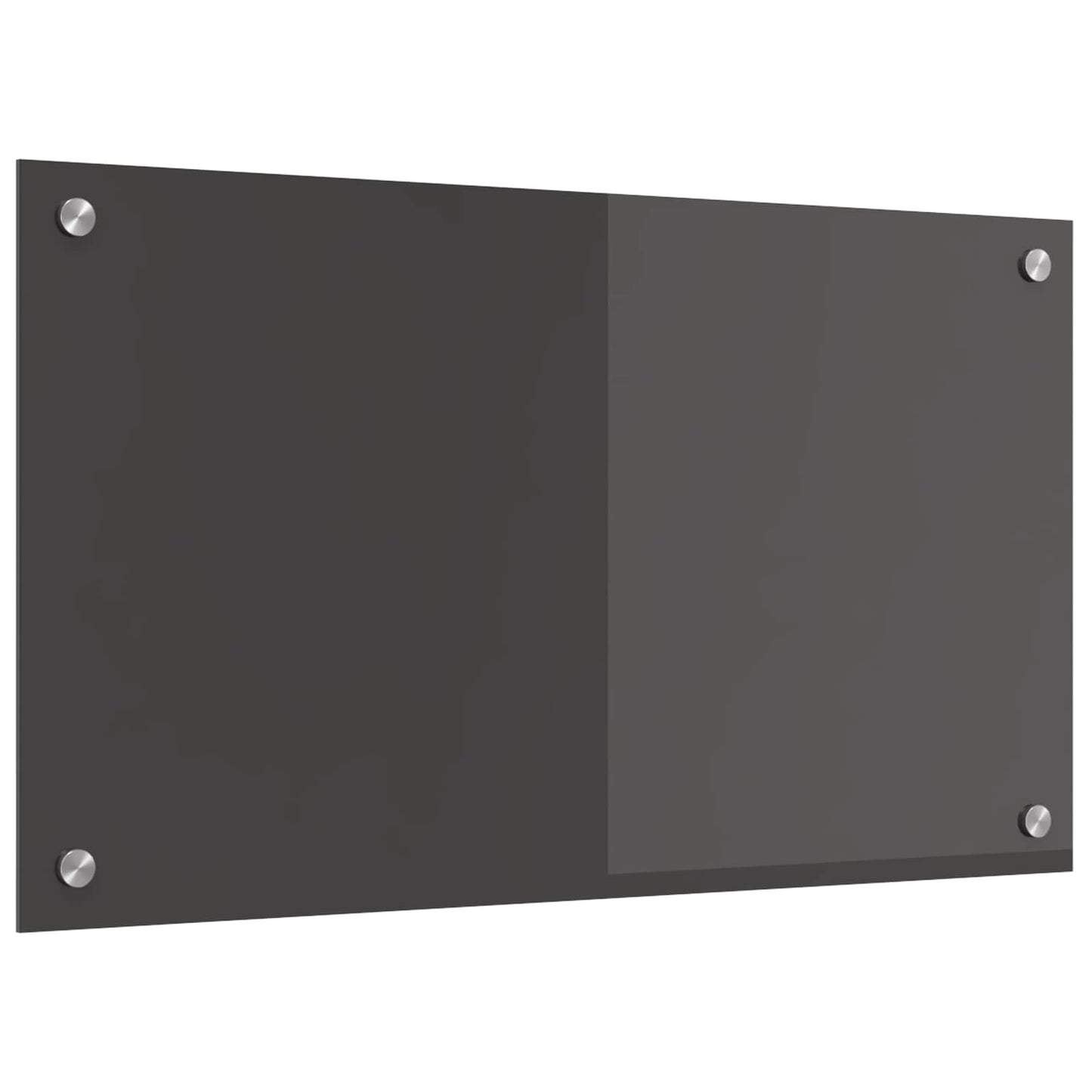 Vidaxxl salpicadero de cocina gris oscuro 70 x 40 cm vidrio templado