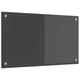 Vidaxxl salpicadero de cocina gris oscuro 70 x 40 cm vidrio templado