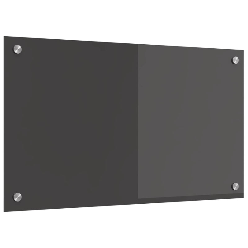 Vidaxxl salpicadero de cocina gris oscuro 70 x 40 cm vidrio templado