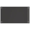 Vidaxxl salpicadero de cocina gris oscuro 70 x 40 cm vidrio templado