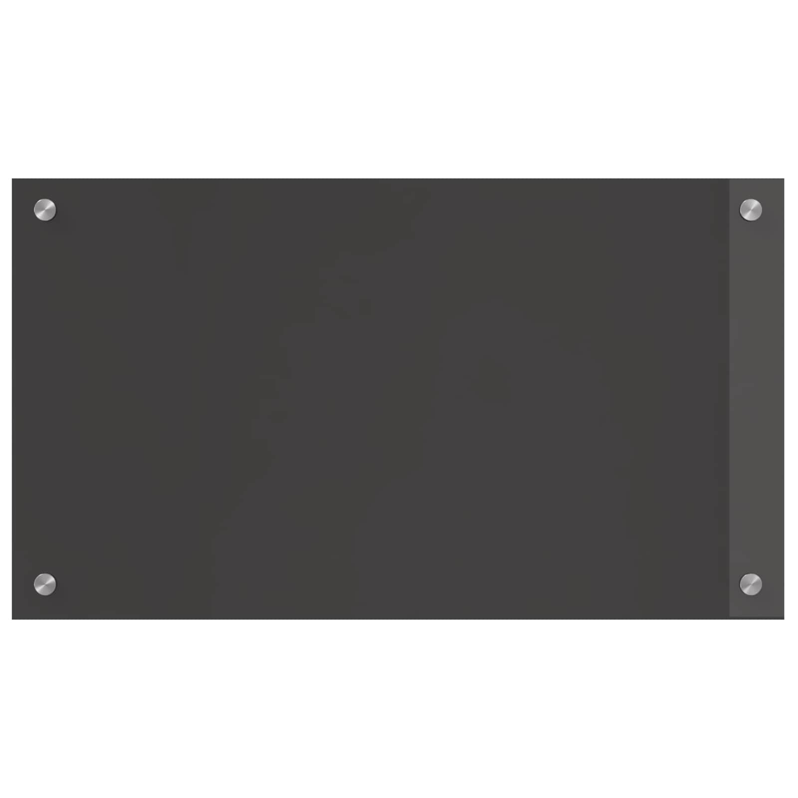 Vidaxxl salpicadero de cocina gris oscuro 70 x 40 cm vidrio templado