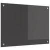 Vidaxxl salpicadero de cocina gris oscuro 70 x 50 cm vidrio templado