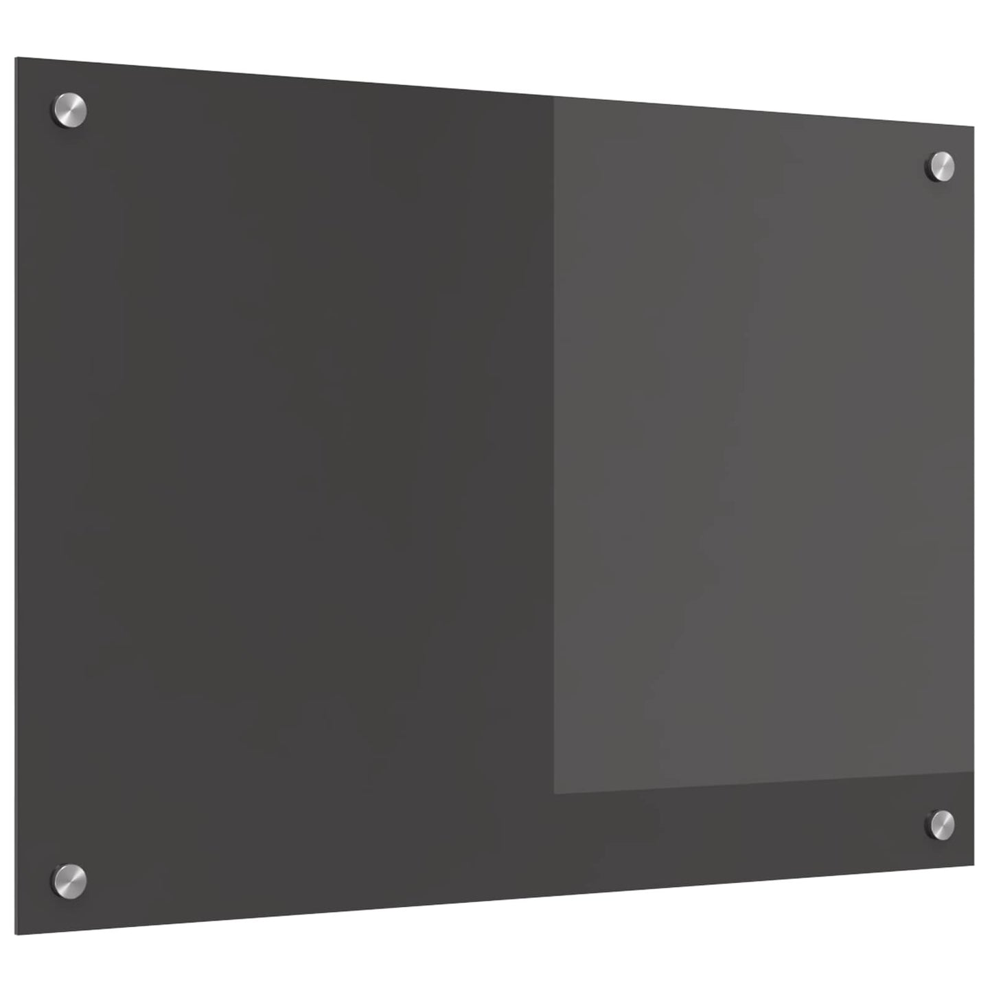 Vidaxxl salpicadero de cocina gris oscuro 70 x 50 cm vidrio templado