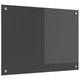 Vidaxxl salpicadero de cocina gris oscuro 70 x 50 cm vidrio templado