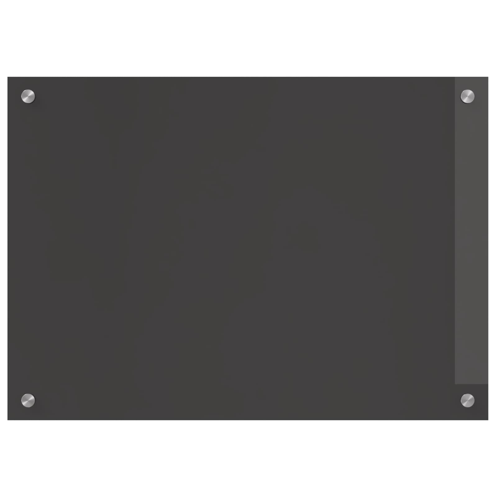 Vidaxxl salpicadero de cocina gris oscuro 70 x 50 cm vidrio templado