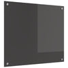 Vidaxxl salpicadero de cocina gris oscuro 70 x 60 cm vidrio templado