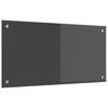 Vidaxxl salpicadero de cocina gris oscuro 80 x 40 cm vidrio templado
