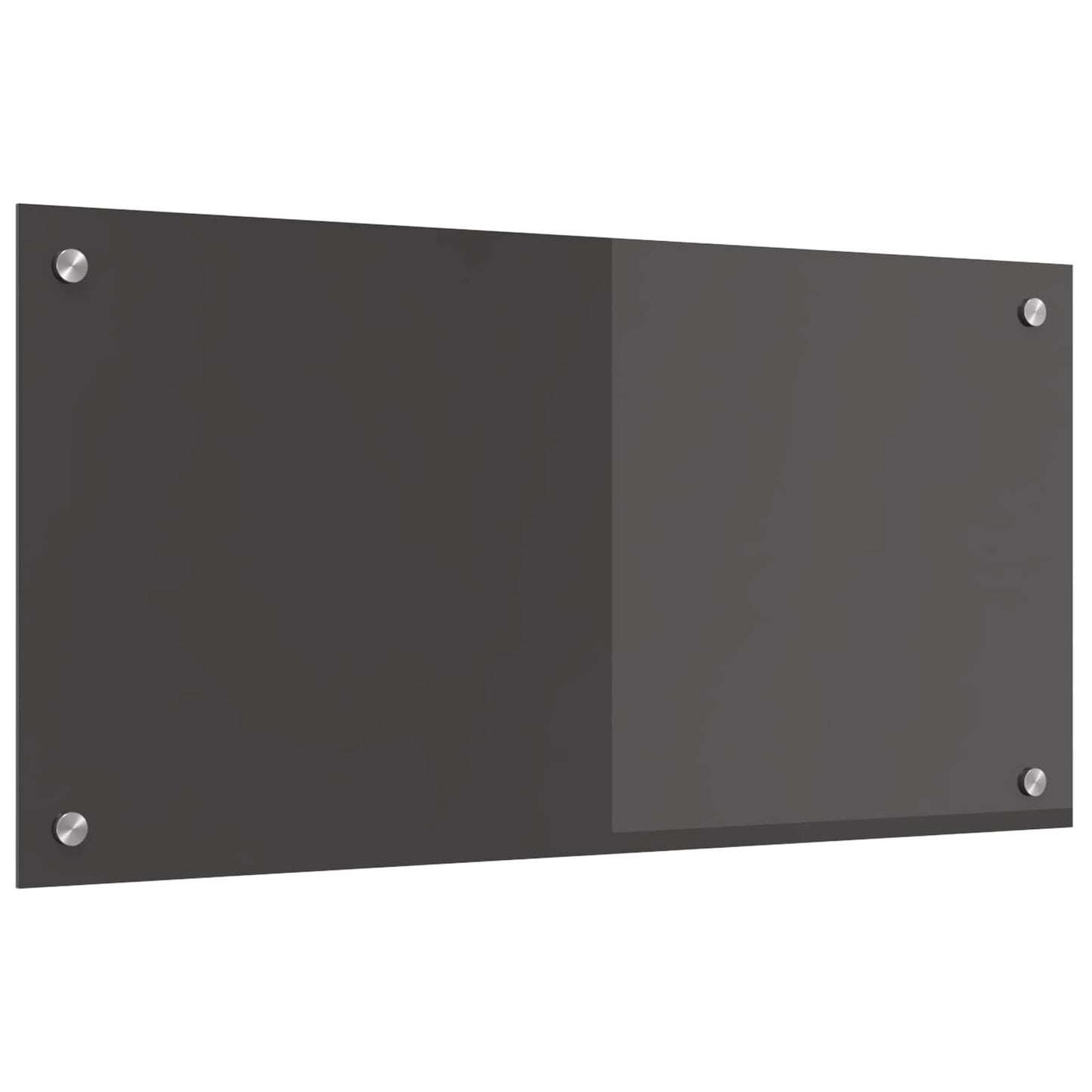 Vidaxxl salpicadero de cocina gris oscuro 80 x 40 cm vidrio templado