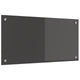 Vidaxxl salpicadero de cocina gris oscuro 80 x 40 cm vidrio templado