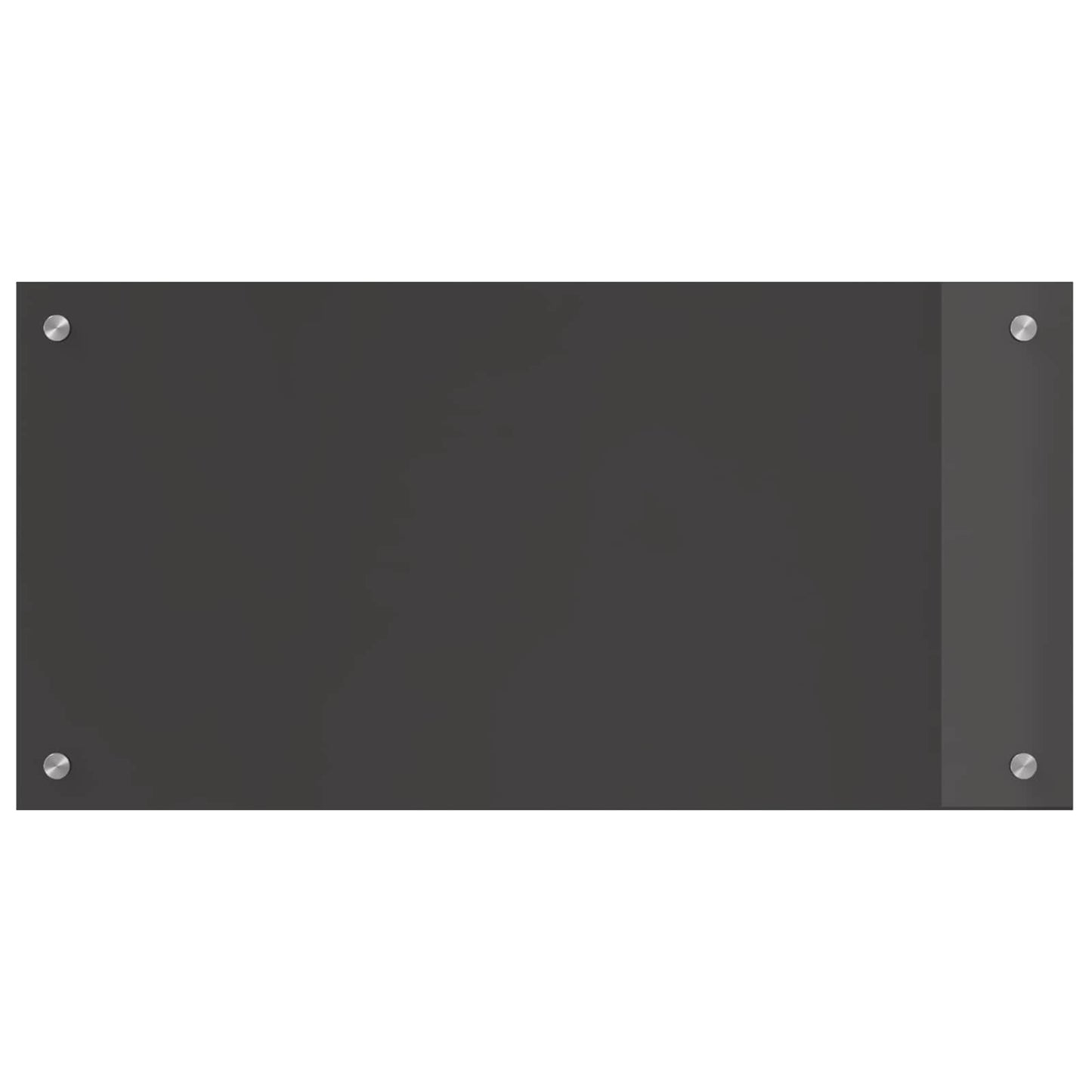 Vidaxxl salpicadero de cocina gris oscuro 80 x 40 cm vidrio templado