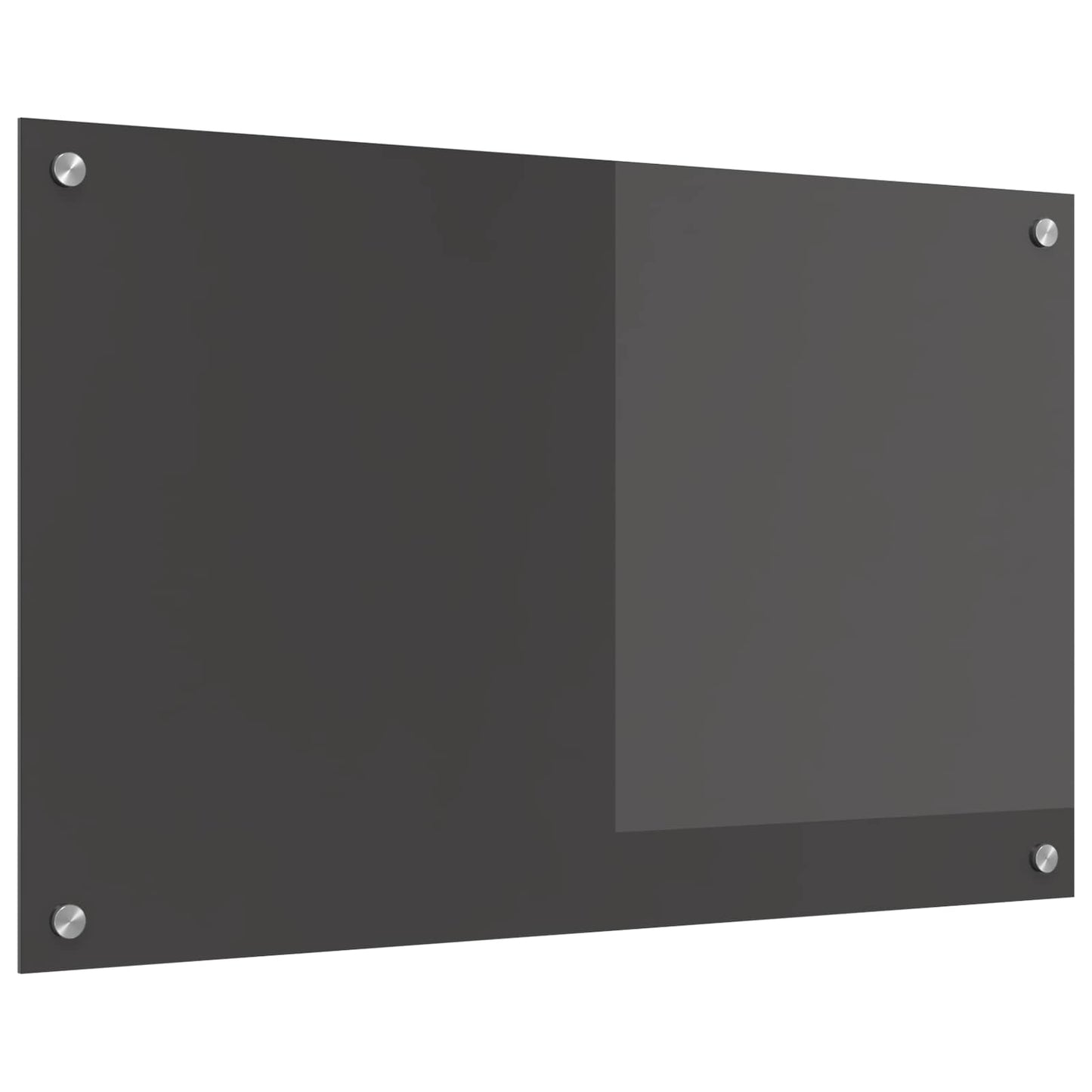 Vidaxxl salpicadero de cocina gris oscuro 80 x 50 cm vidrio templado