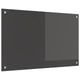 Vidaxxl salpicadero de cocina gris oscuro 80 x 50 cm vidrio templado