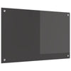 Paraschizzi cucina Vidaxxl grigio scuro 80 x 50 cm in vetro temperato