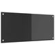 Vidaxxl salpicadero de cocina gris oscuro 90 x 40 cm vidrio templado