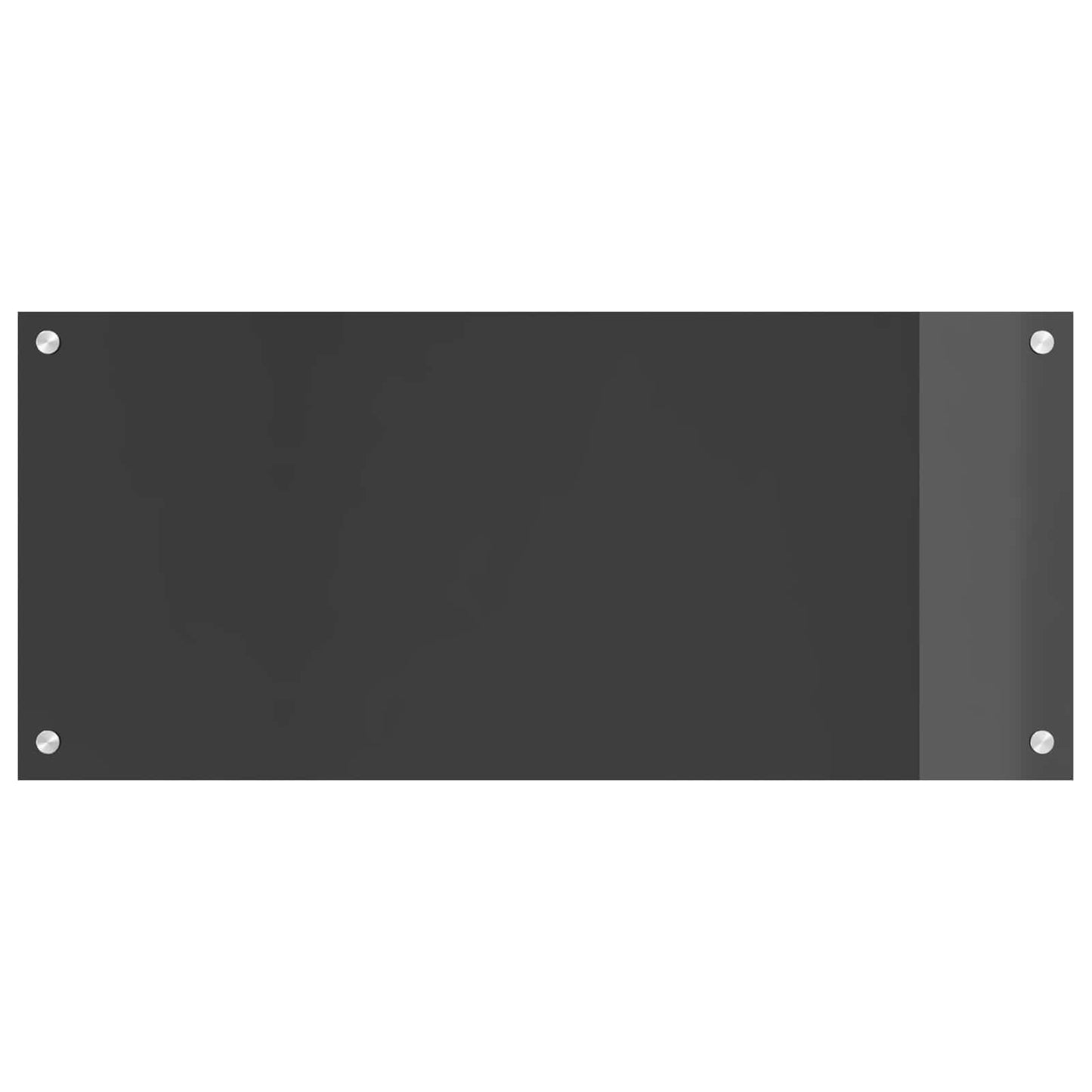 Vidaxxl salpicadero de cocina gris oscuro 90 x 40 cm vidrio templado