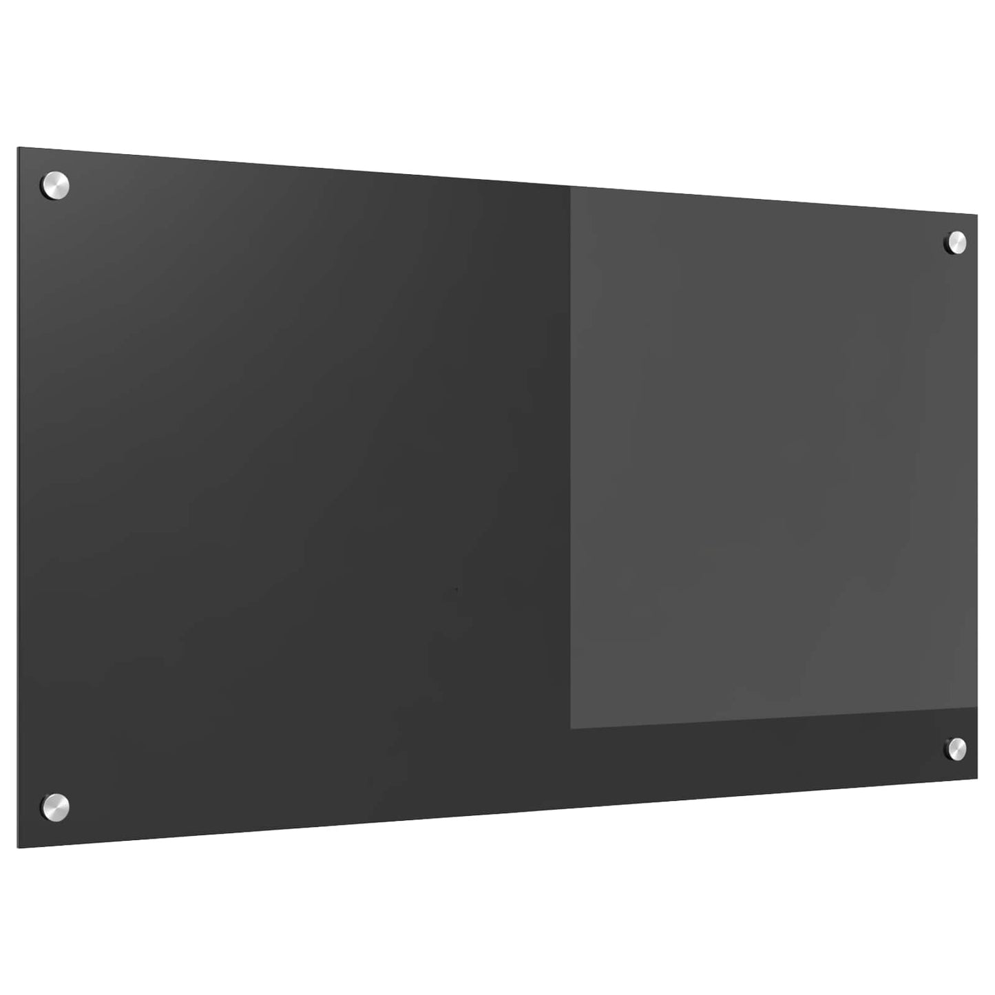 Vidaxxl salpicadero de cocina gris oscuro 90 x 50 cm vidrio templado