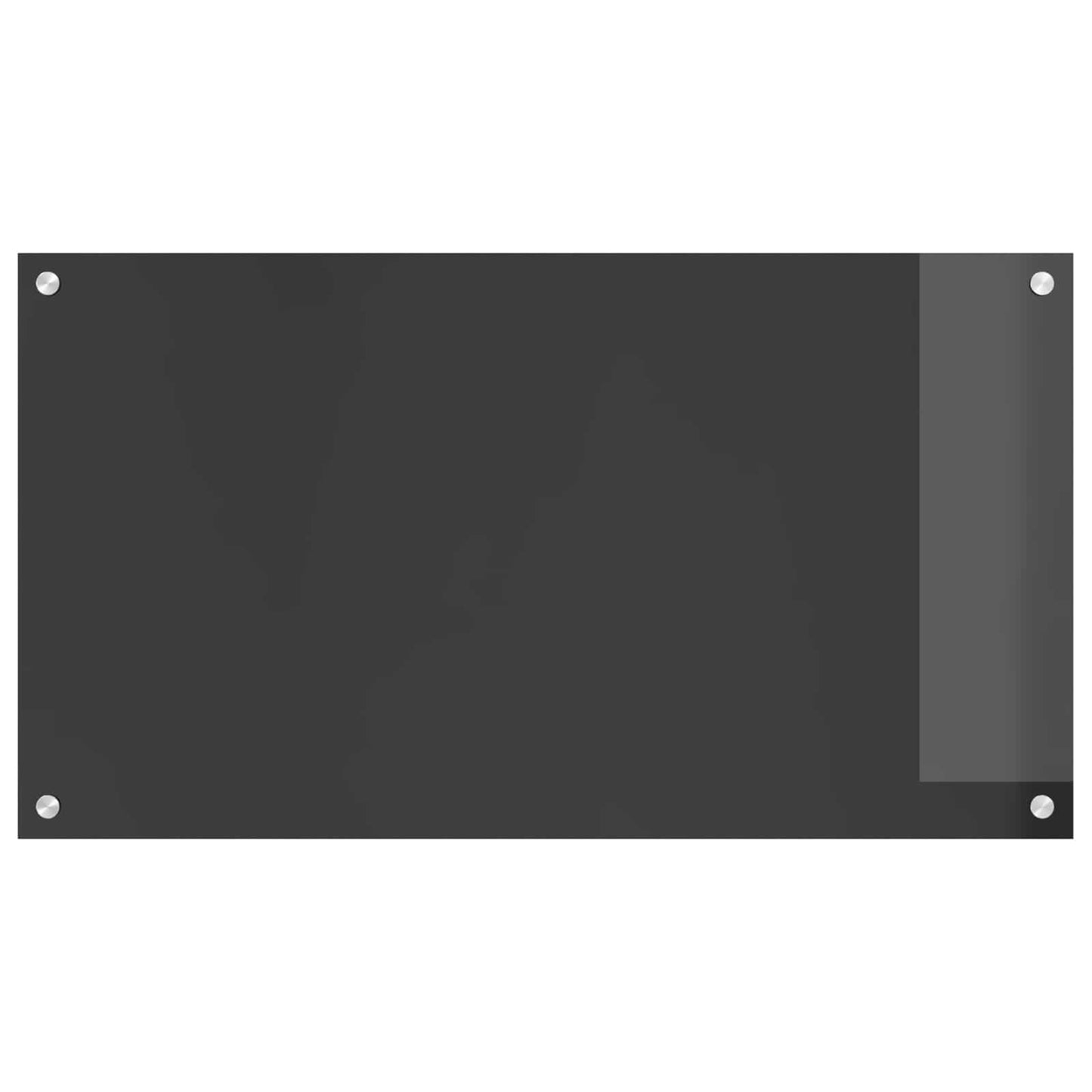 Vidaxxl salpicadero de cocina gris oscuro 90 x 50 cm vidrio templado