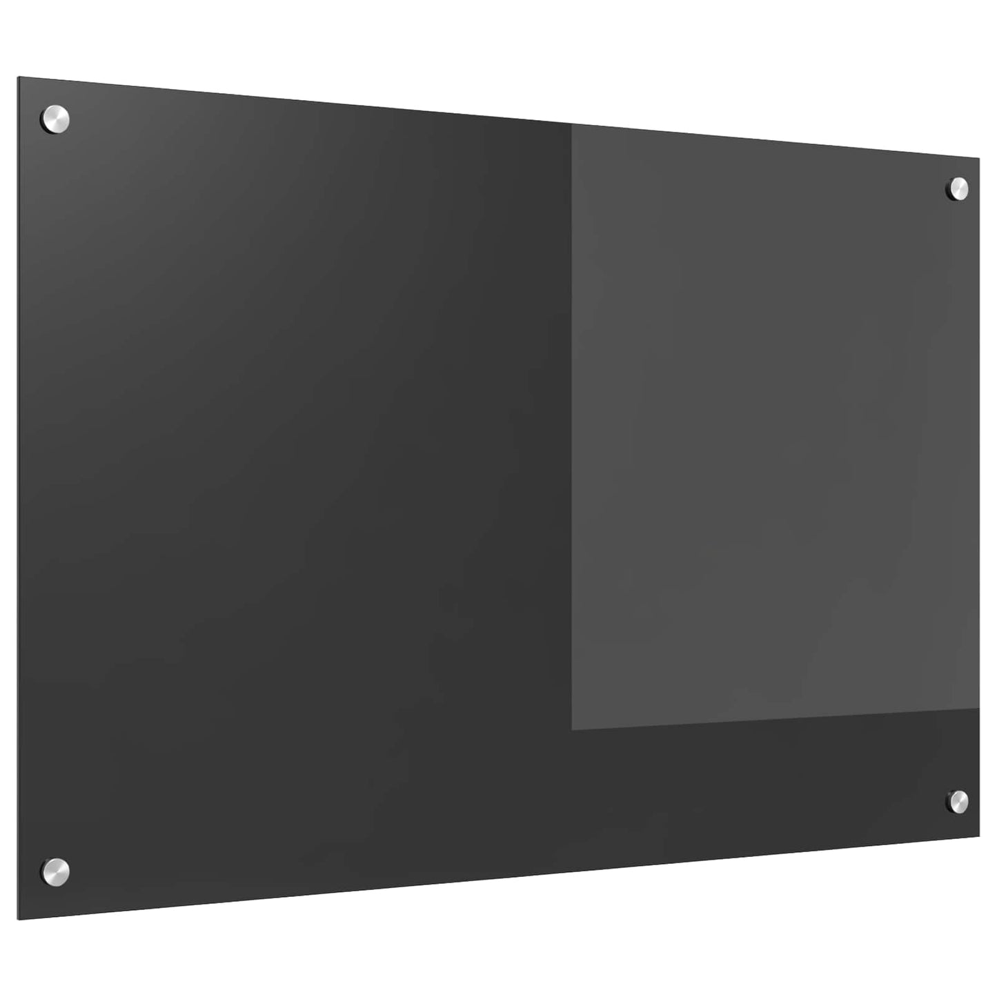 Vidaxxl salpicadero de cocina gris oscuro 90 x 60 cm vidrio templado