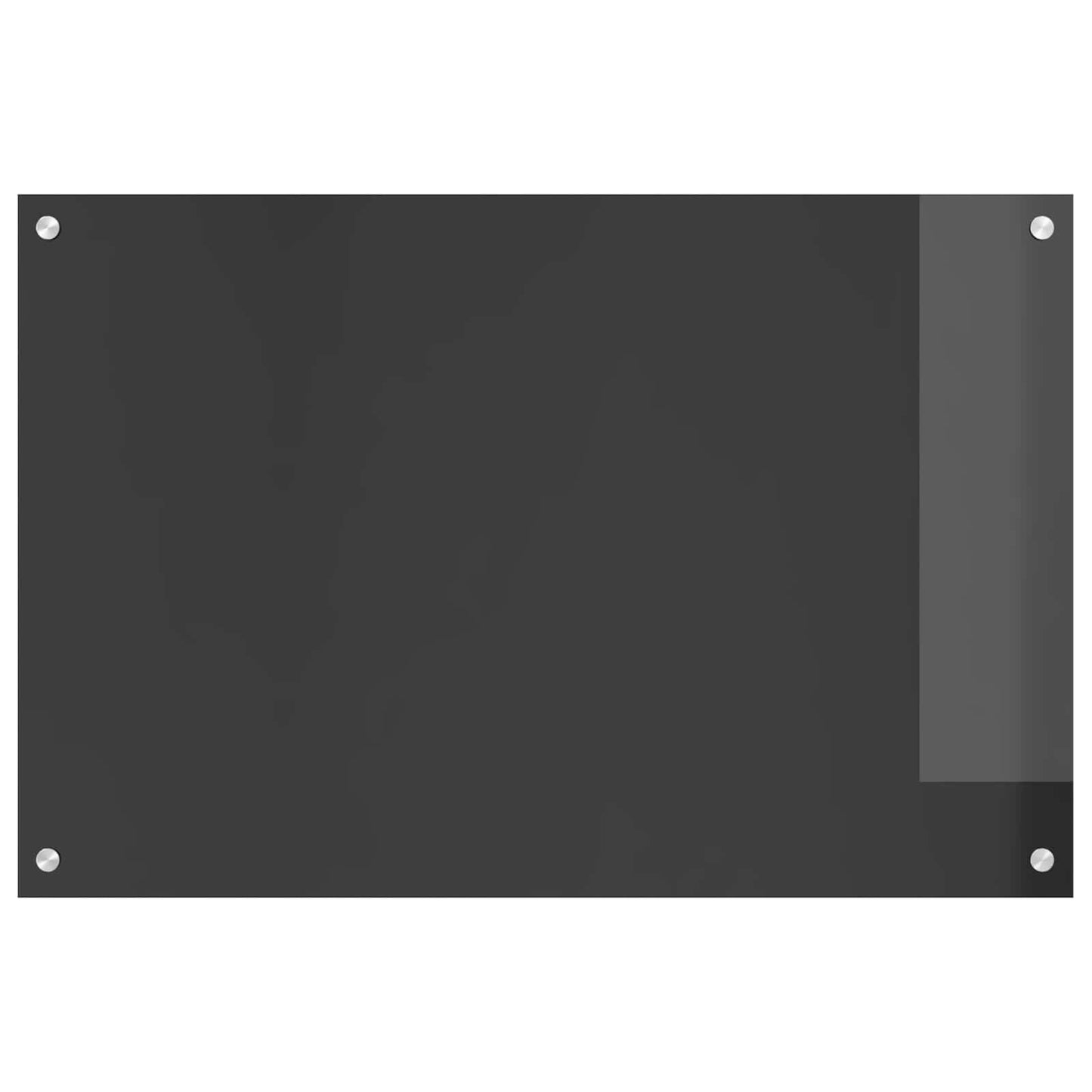 Vidaxxl salpicadero de cocina gris oscuro 90 x 60 cm vidrio templado