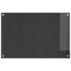 Paraschizzi cucina Vidaxxl grigio scuro 90 x 60 cm in vetro temperato