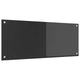 Vidaxxl salpicadero de cocina gris oscuro 100 x 40 cm vidrio templado