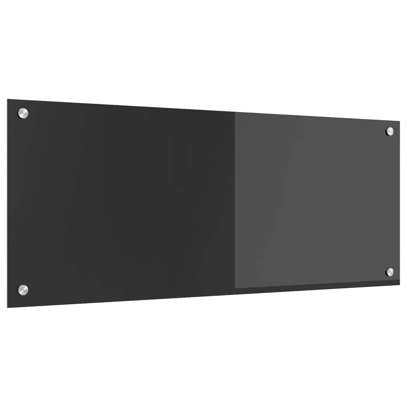 Vidaxxl salpicadero de cocina gris oscuro 100 x 40 cm vidrio templado