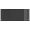 Vidaxxl salpicadero de cocina gris oscuro 100 x 40 cm vidrio templado