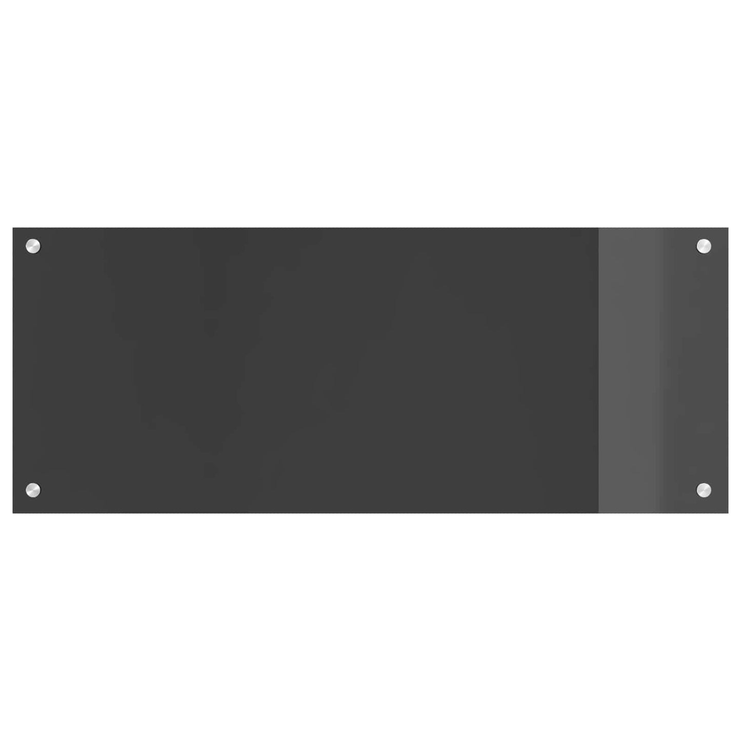 Vidaxxl salpicadero de cocina gris oscuro 100 x 40 cm vidrio templado