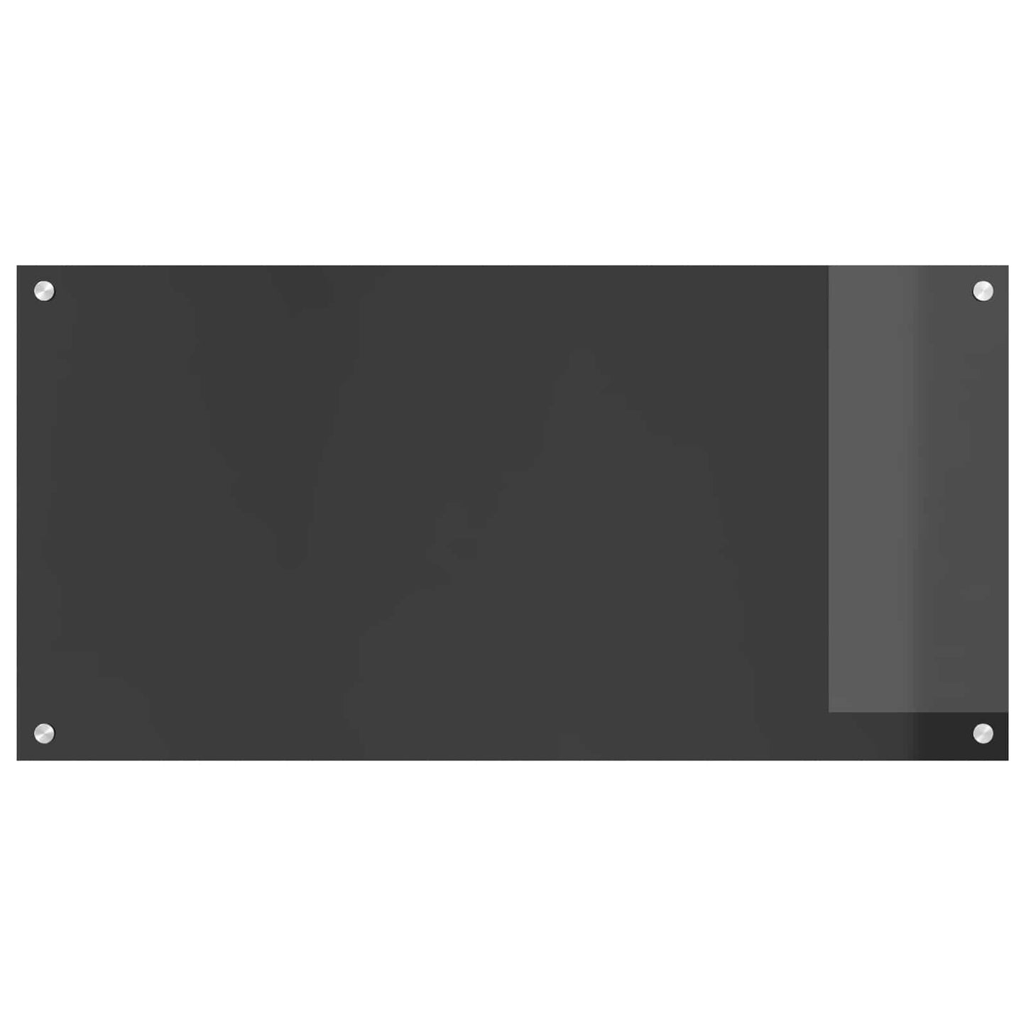 Vidaxxl salpicadero de cocina gris oscuro 100 x 50 cm vidrio templado