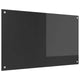 Vidaxxl salpicadero de cocina gris oscuro 100 x 60 cm vidrio templado