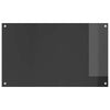 Vidaxxl salpicadero de cocina gris oscuro 100 x 60 cm vidrio templado