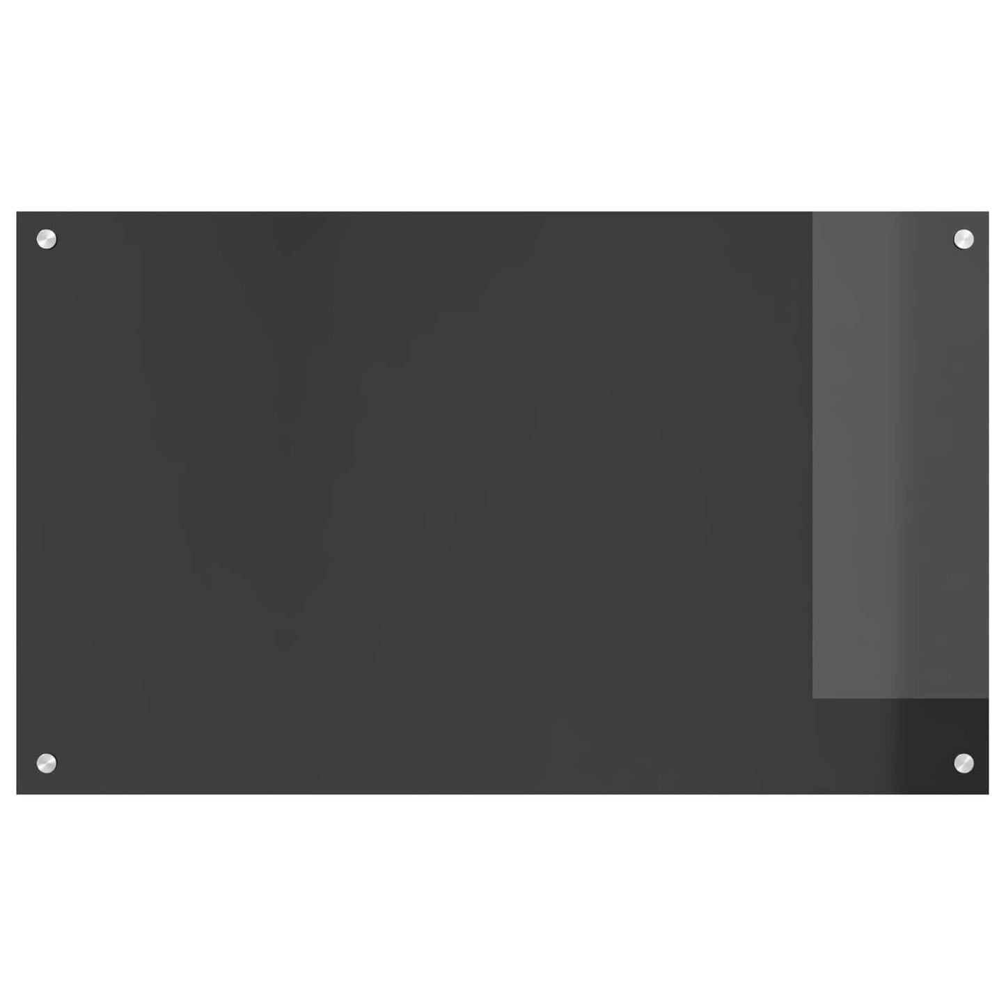 Vidaxxl salpicadero de cocina gris oscuro 100 x 60 cm vidrio templado