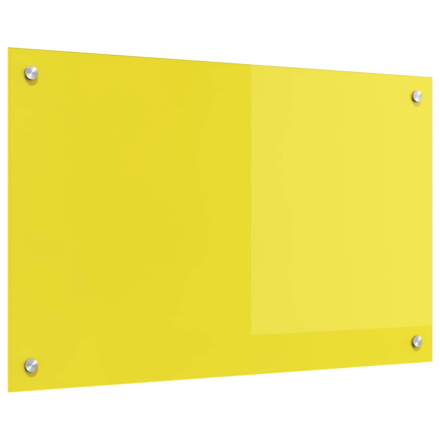 VidaXL salpicadero de cocina amarillo 80 x 50 cm vidrio templado