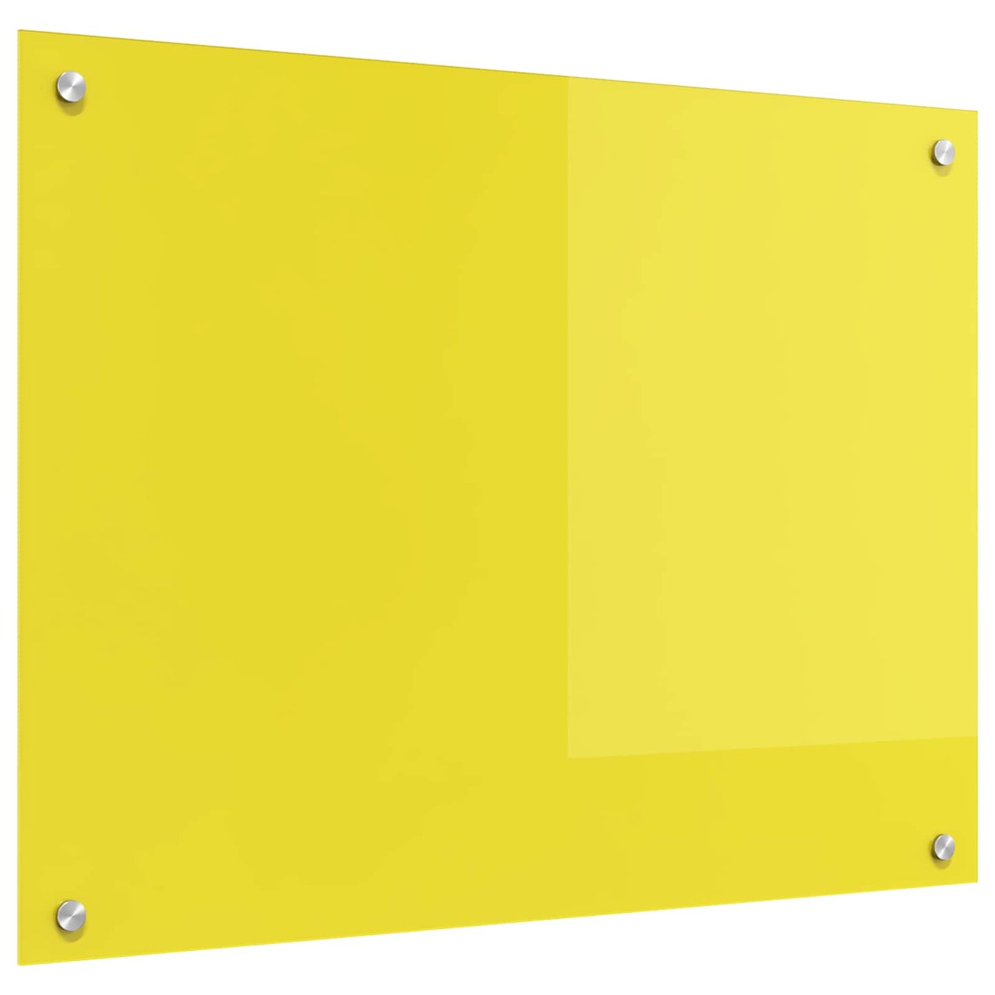 VidaXL salpicadero de cocina amarillo 80 x 60 cm vidrio templado