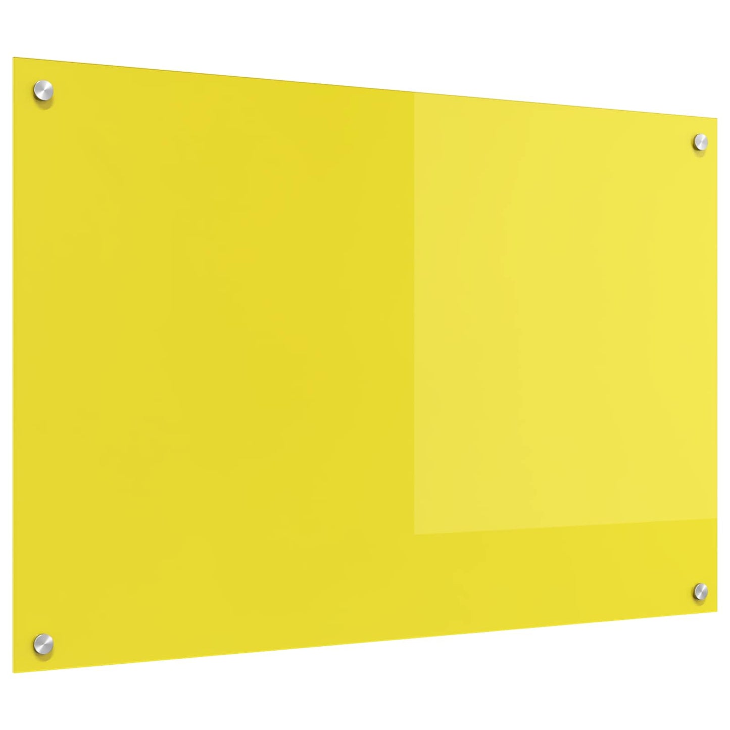 Panel de cocina VidaXL amarillo 90 x 60 cm vidrio templado