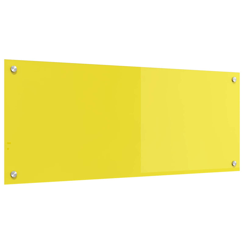 Panel de cocina VidaXL amarillo 100 x 40 cm vidrio templado