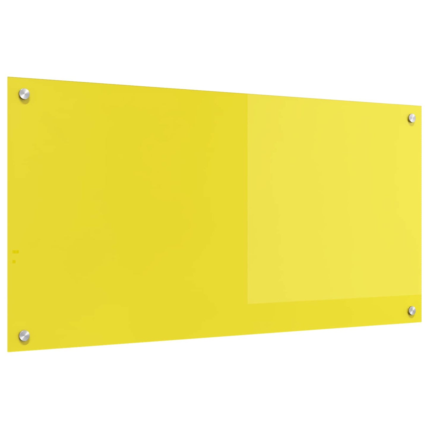 Panel de cocina VidaXL amarillo 100 x 50 cm vidrio templado