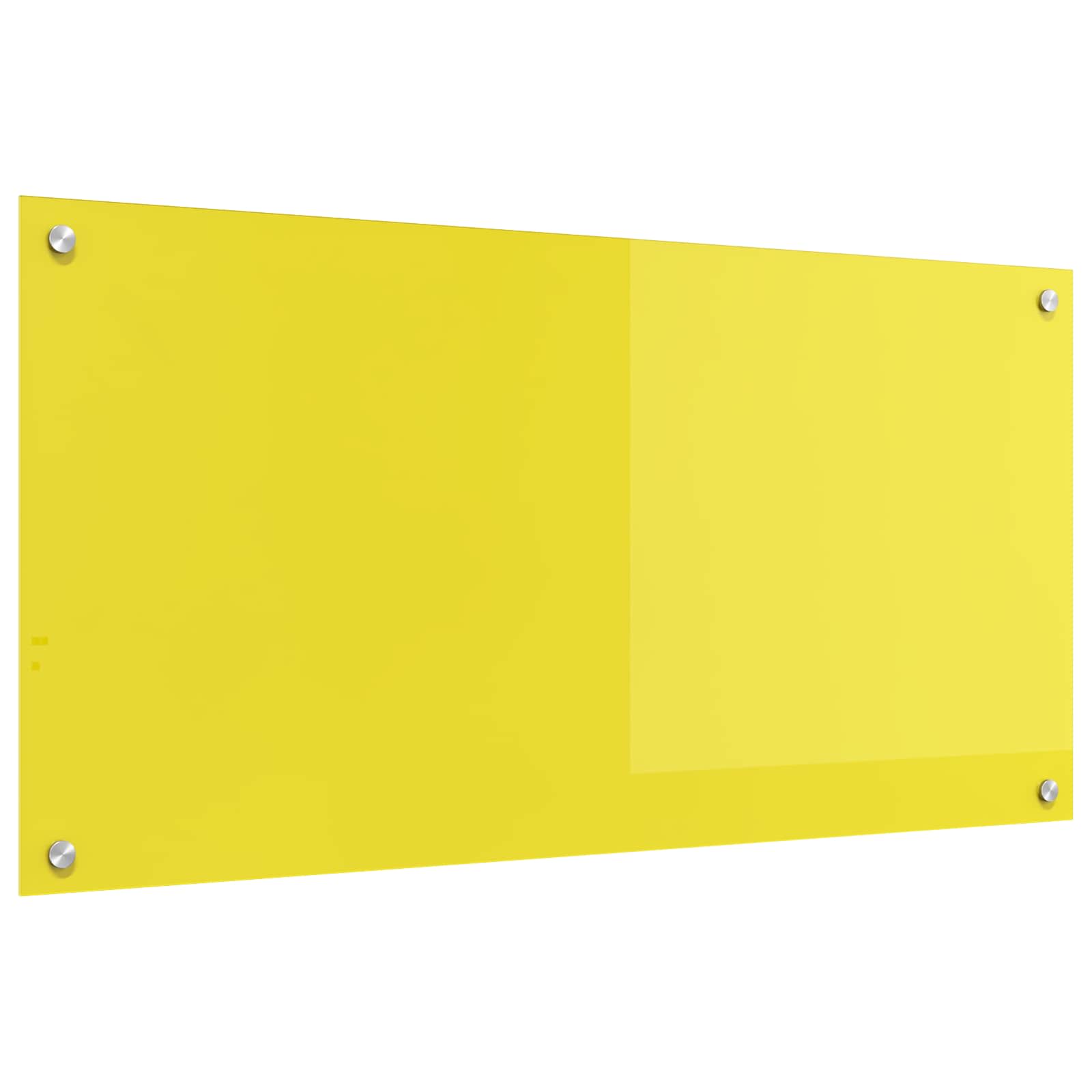 Panel de cocina VidaXL amarillo 100 x 50 cm vidrio templado
