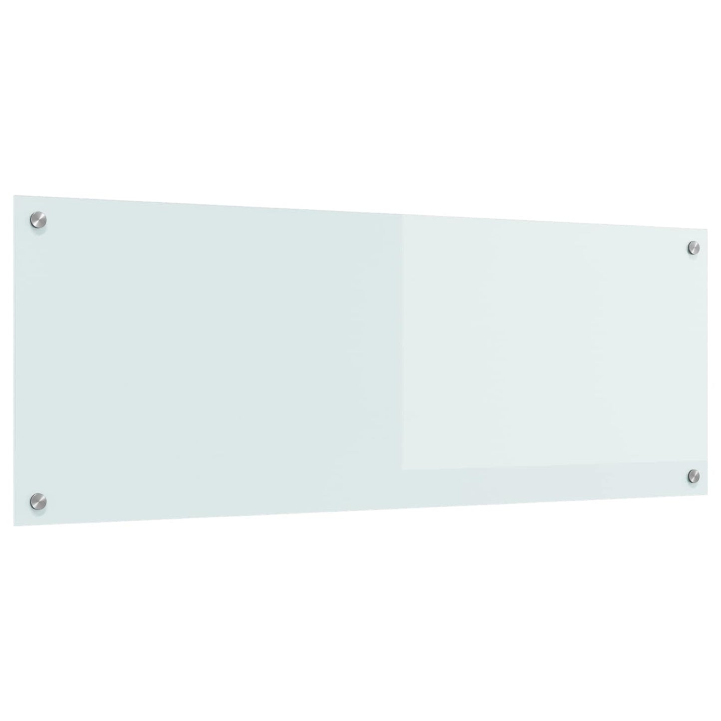 VidaXL kitchen splashback white 110 x 40 cm tempered glass