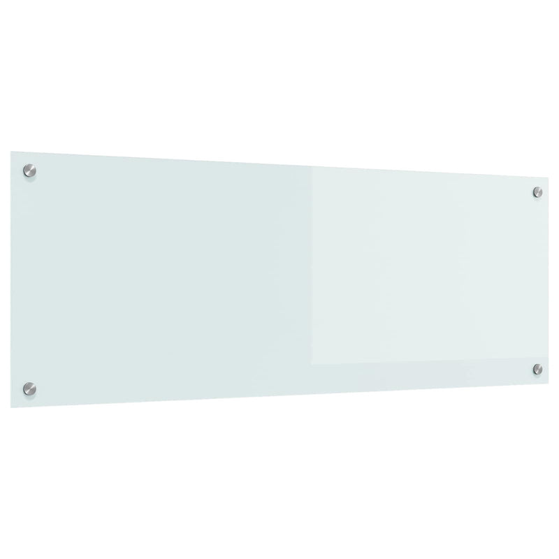 Paraschizzi cucina VidaXL bianco 110 x 40 cm in vetro temperato