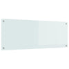 VidaXL kitchen splashback white 110 x 40 cm tempered glass