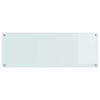 VidaXL kitchen splashback white 110 x 40 cm tempered glass