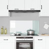 Paraschizzi cucina VidaXL bianco 110 x 50 cm in vetro temperato