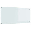 Paraschizzi cucina VidaXL bianco 110 x 50 cm in vetro temperato